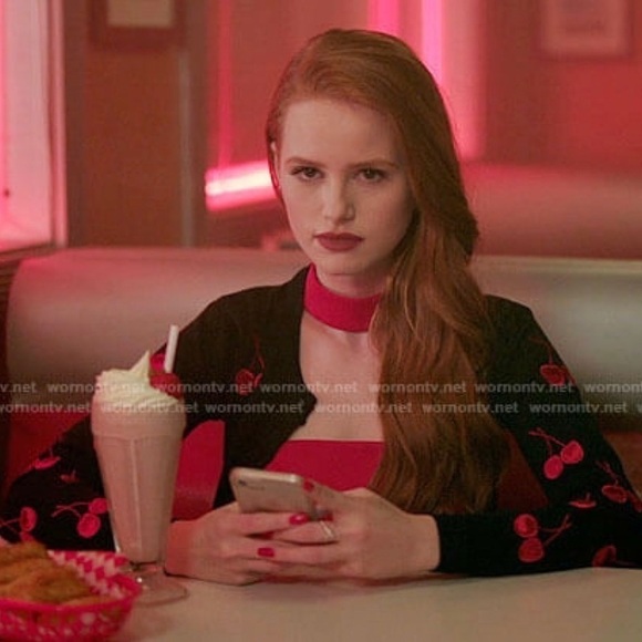 NWT CINQ SEPT 90s Mockneck Choker Cutout Square Neck Long Bell Sleeve Crop Top 2 - Picture 7 of 12